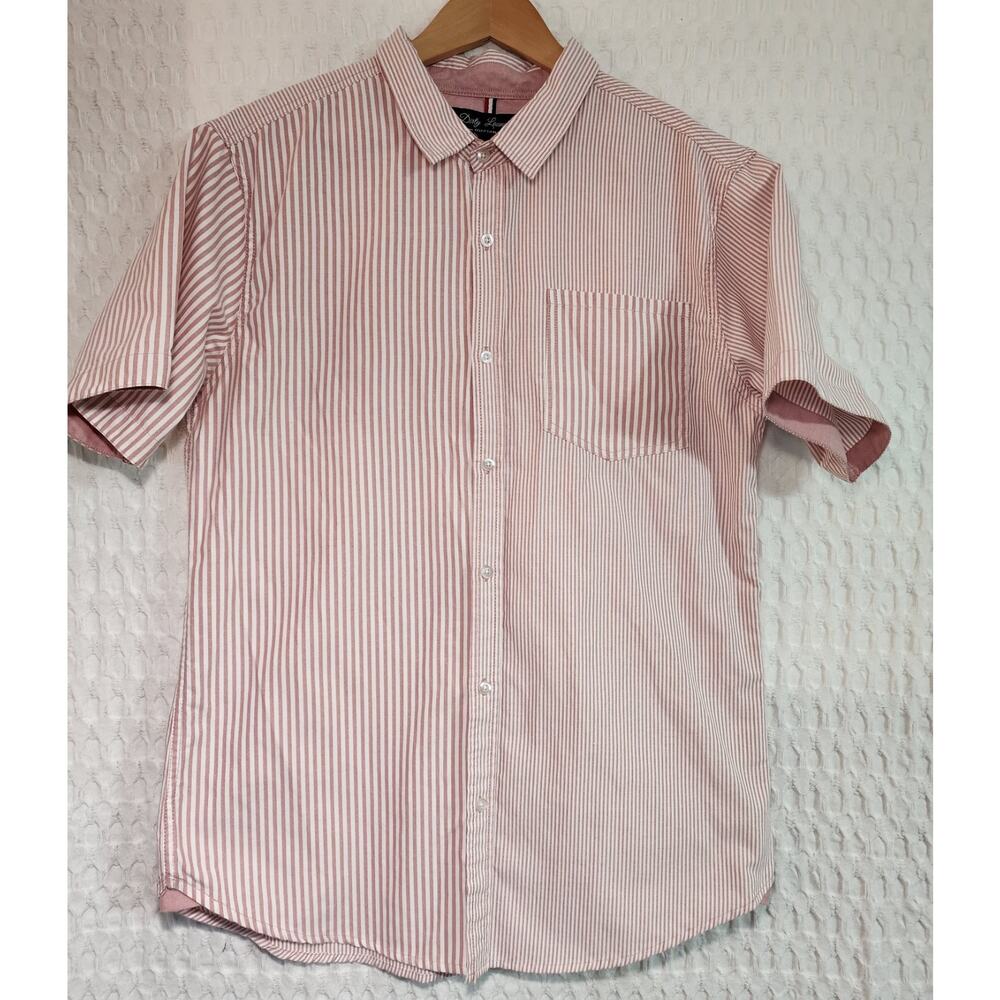 Dirty Laundry XL Men's Short Sleeve Button Down Shirt Stripes